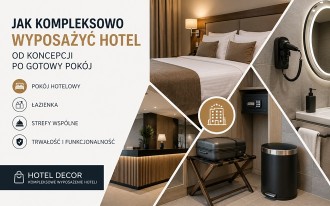 Jak kompleksowo wyposażyć hotel – od koncepcji po gotowy pokój