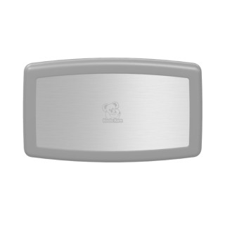 KB300-01SS - Przewijak opuszczany, poziomy, naścienny, stal nierdzewna, Szary